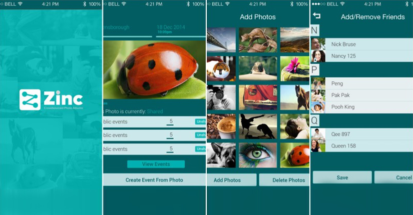 ZincNow – An Event Photo Sharing iOS App