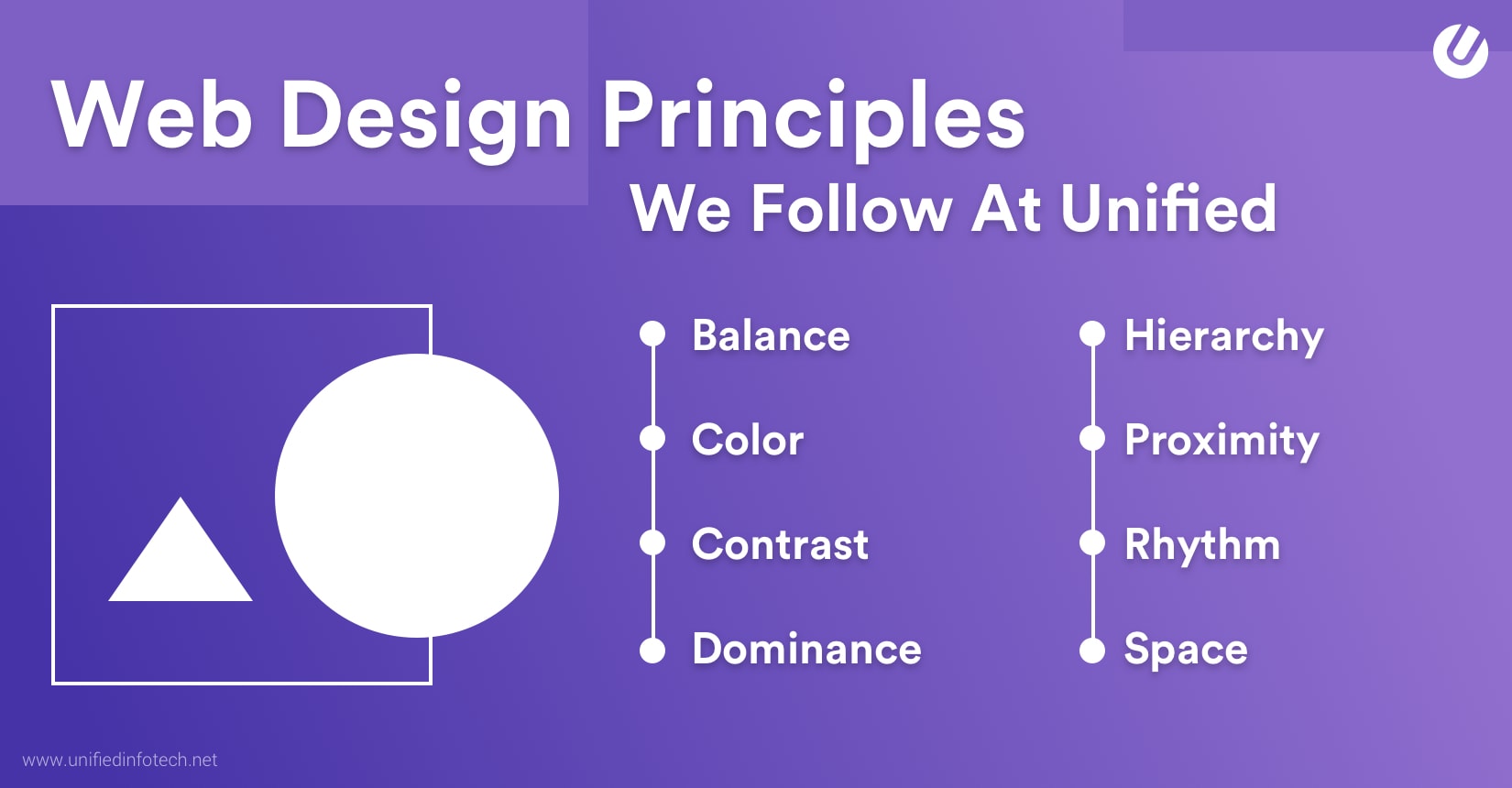 web design principles we follow at Unified Infotech